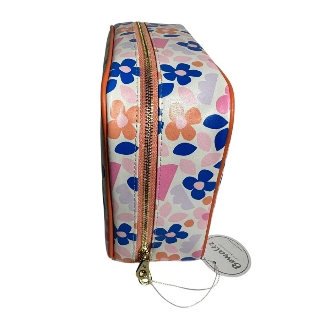 Bewaltz Cosmetic Bag Floral Print Makeup Organizer Travel‎ Toiletry Pouch